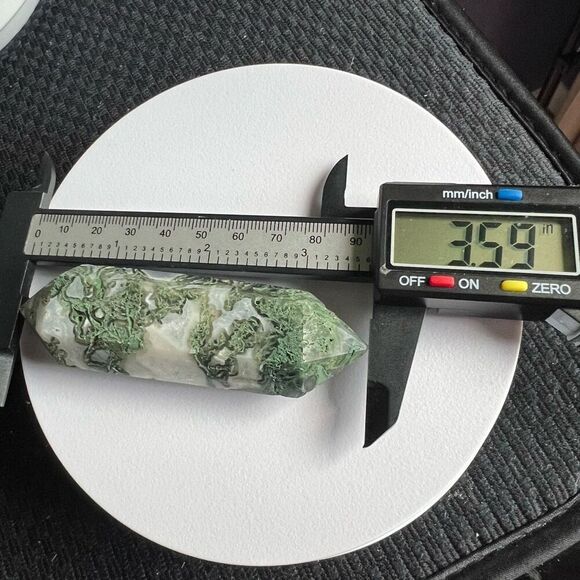 Moss Agate Crystal Double Terminated Point (#6)‎ - Picture 10 of 12